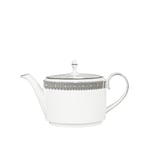 Wedgwood - Vera Wang Lace Platinum Teapot - Vit, Silver - Tekannor - Naturmaterial
