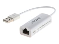 Savio Cl-24 - Nätverksadapter - Usb 2.0 - 10/100 Ethernet X 1 - Vit