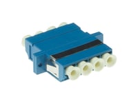 Act Fiber Optic Lc-Lc Quad Adapter Singlemode Os2. Connectors: Lc/Lc Adapter Lc Quad Os2 Fl Blue (Ea1020)