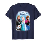 Frozen Poster With Elsa, Anna, Kristoff And Olaf T-Shirt