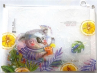 Färsk A4+ mapp med dragkedja i plast Koala FRESH