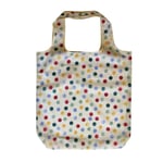 Emma Bridgewater Polka Dot Reusable Fold Away Shopping Bag, Cream Or Purple