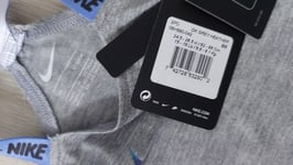 Nike baby girl grey purple t shirt vest Jersey pants set size 3 6 months NWT