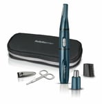 Babyliss 7058CGU 5-in-1 Nose Ear Eyebrow Hair Trimmer Nail Clippers Grooming Kit