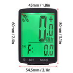 Bicycle Computer With Speed Cadence Sensor 2.8in LCD Display Bike Speedometer✈