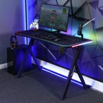 X Rocker Lumio Office Gaming Desk - Black