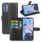 Motorola Moto e22i PU Wallet Case Black