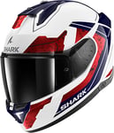 SHARK, Casque Moto intégral SKWAL i3 RHAD Blanc / Rouge, XS