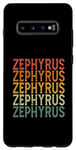 Coque pour Galaxy S10+ Retro Sur Mesure Prénom Nom Zephyrus