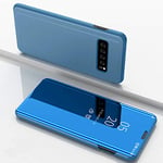 Hülle® Plating Flip Mirror Case for Samsung Galaxy S10e (Sky Blue)