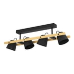 EGLO Hornwood-Z Smart Taklampa – Natur & Svart L78 – RGB + Vitt – Zigbee & Bluetooth