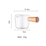 Multi-functional Coffee Milk Cup Hand-draw Sauce Snack Plate Transparent S