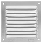Amig - Grille de ventilation carrée en Aluminium | Grilles d'aération pour sortie d'air | Idéal pour plafond de cuisine et de salle de bain | Dimensions : 100 x 100 mm | Couleur: Argent
