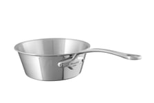 Mauviel Made in France M'Cook 5 Ply Stainless Steel 1.0-Quart Splayed Saute Pan with Cast Stainless Steel Handle