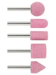 Bosch 5-delars slipstiftssats Fäste 6 mm; kornstorlek 60; 25; 15; 15; 25; 20 x 24; 30; 30; 25; 25 mm