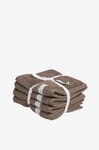 Gant Home - Handduk Premium 4-pack 30x30 cm - Brun
