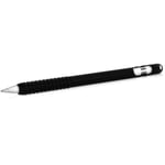 kwmobile Silicone Skin Compatible With Apple Pencil (1. Gen) - Skin Soft Flexible Sleeve Grip Protective Cover for Tablet Pen - Black
