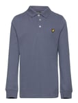 Ls Polo Tops T-shirts Polo Shirts Long-sleeved Polo Shirts Blue Lyle & Scott Junior