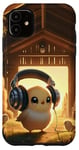 iPhone 11 Kawaii Chick Headphones: The Chick's Playlist Case
