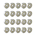 20-pack 608zz kullager, longboard rullskridskoläger, för skateboards, sparkcyklar, inline-skates, 8 mm x 22 mm x 7 mm