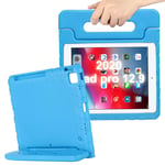 New iPad Pro 12.9 inch 4th Generation 2020 Case for Kids - Uliking Kiddie Series [Pencil Grove] ][Handle & Kickstand] Lightweight Shock Proof Boys Girls Protective Covers for 2020 iPad Pro 12.9", Blue