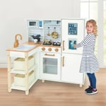 Chad Valley Wooden Kitchen With Breakfast Bar - Cream