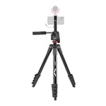 JOBY Compact Advanced Kit, Camera / Smartphone Tripod with 3-Way Head, Universal Quick Release Attachment ¼-20 ", Smartphone Holder, Carrying Bag, DSLR, Mirrorless, Colour: Black, Capacity 3 Kg