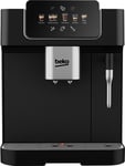 Beko CaffeExperto Bean to Cup Coffee Espresso Machine CEG7302B | Black | Colour Touch Screen Display | 2L Capacity |19 Bar Pressure | 2 Coffee Nozzles & Milk Frother
