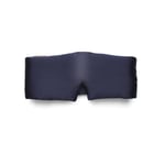 Emily's pillow Masque de Nuit Bandeau en Pure Soie de Mûrier - 19 Momme - Bleu Nuit - 100% Ajustable - 70 cm