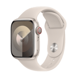 Refurbished Apple Watch Series 9 GPS + Cellular, 41mm Starlight Aluminium Case with S/M Starlight Sport Band