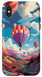 iPhone X/XS Colorful Hot Air Balloons Pop Art Style Case