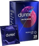 Durex Intense Ribbed and Dotted Condoms Pack of 18 New