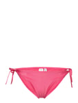 String Side Tie Swimwear Bikinis Bikini Bottoms Side-tie Bikinis Pink Calvin Klein