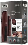 Wahl GroomEase Hair Beard Cutter Nasal Ear Nose Trimmer Clipper Gift Set- Maroon