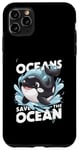 Coque pour iPhone 11 Pro Max Protégez nos océans Journée mondiale des océans, Orca Save Earth Sea