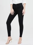 Levi's 720&trade; High Rise Super Skinny Jeans - Black, Black, Size 31, Inside Leg 30, Women