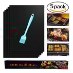 5-Pack Grillmatta - Återanvändningsbar Non Stick 40x33cm