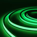 5m AnyCut Neon Flex 10x10 Grön LED strip - 8W/m, 12V, Ingen klippavstånd - Kulör : Grön