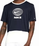 New Mens Nike Dri-FIT Heritage Short-Sleeve Running Top Size S RRP£27.99