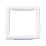 OLYCRAFT Embroidery Clip Frame Plastic Cross Stitch Frame Sewing Hoop Handhold Craft Clip Frame Embroidery Snap Frame Hoop DIY Sewing Tools-8 Inch Square