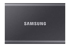 Samsung SSD Externe Portable T7 4 To, Gris Titane, MU-PC4T0T/WW, Vitesse de lecture/écriture jusqu'à 1050 Mo/s, Sécurisation par mot de passe