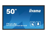 Iiyama Prolite Tf5039as-B1ag - 50" Diagonal Klass (49.5" Visbar) Led-Bakgrundsbelyst Lcd-Skärm - Digital Skyltning - Med Inbyggd Mediaspelare Och Pekskärm (Multitouch) - Android - 4K Uhd (2160P) 3840 X 2160 - Svart