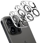 [3-Pack] iPhone 15 Pro Max Linsskydd av Härdat Glas - Skydd för Kamera, Anti-Reptåligt