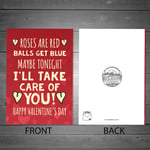 Funny Valentines Day Card For Boyfriend Husband Rude Humour Joke Card For Him