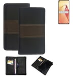 Wallet Case for Oppo Reno8 Pro Protective Case + Cell Phone Case Brown Booklet S