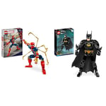 LEGO Marvel Figurine d'Iron Spider-Man à Construire Jeu de Rôle pour Garçons et Filles de 8 Ans+ & 76259 DC La Figurine de Batman, Jouet de Construction et Décoration Super-héros avec Cape