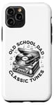 iPhone 11 Pro Old School Dad Father's Day Vinyl Records Player Retro Gifts Case