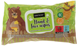 Sence Baby hand&face wipes 40 st