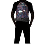 Nike Brasilia Patterned Drawstring Bag Sz One Size Multicoloured BA6049 010