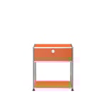 USM - USM Haller 52 nattduksbord Pure Orange - Sängbord - Fritz Haller,Paul Schärer - Orange - Metall